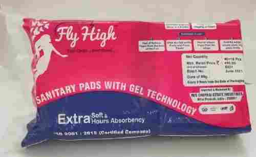 Fly High 350 MM Anion Sanitary Pads With Gel Technology, XXL Size