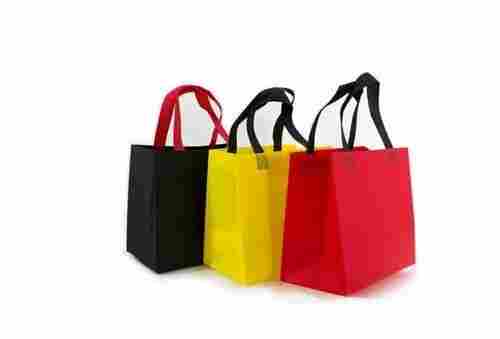 Eco Friendly Multiple Color Loop Handle Synthetic Paper Shopping Carry Bags