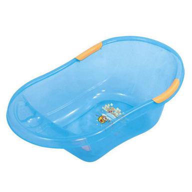 Plastic Light Blue Baby Bath Tub Size: 4X5