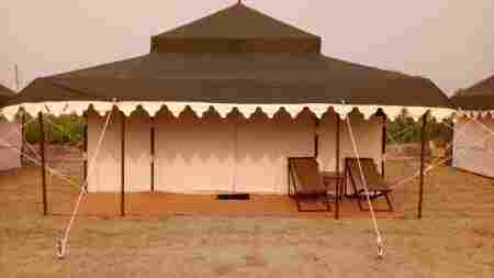 Green And White Swiss Cottage Tent Rental Service
