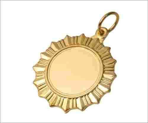 2-3 Inch Round Designer Eco-Friendly Golden Plated Brass Medal