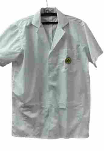 Comfortable Soft Half Sleeves One Chest Pocket Cotton Doctor'S Shirts For Unisex
