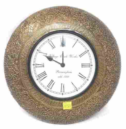 16-18inch Quartz-Type Antique Style Designer Round Wooden Wall Clock