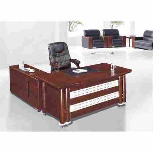 Termite Resistant Wooden Reception Counter Set With Chair