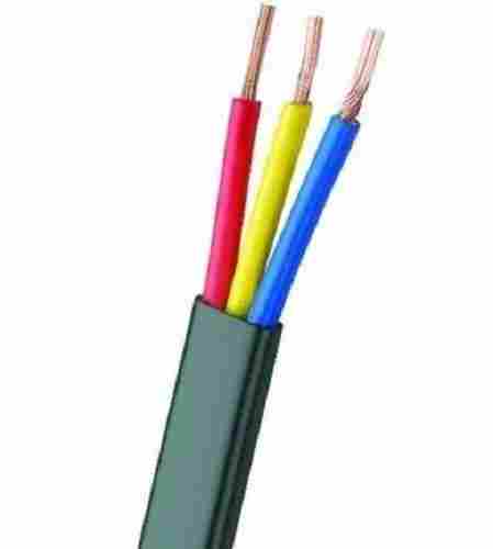 100 Meter Low Volt Round Pvc 3 Core Flat Cable For Industrial Use