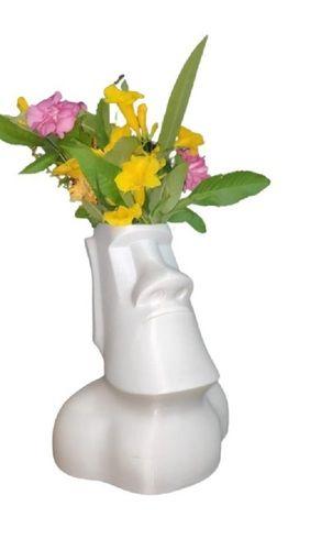 300 Gram 9 Inches Long Antique Hand Crafted Ceramic Flower Vase