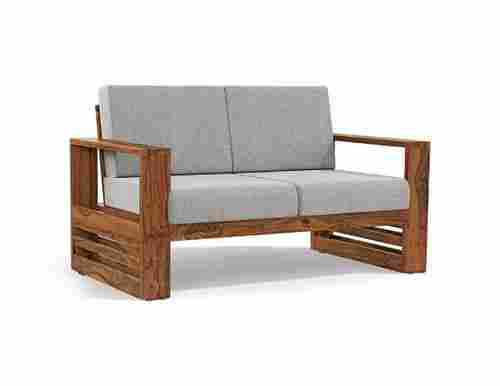 Rectangular Polished Finish Light Weight Wooden And Velvet Office Sofa Set