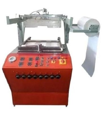 Orange Stainless Steel Fully Automatic Thermocol Plate Making Machine