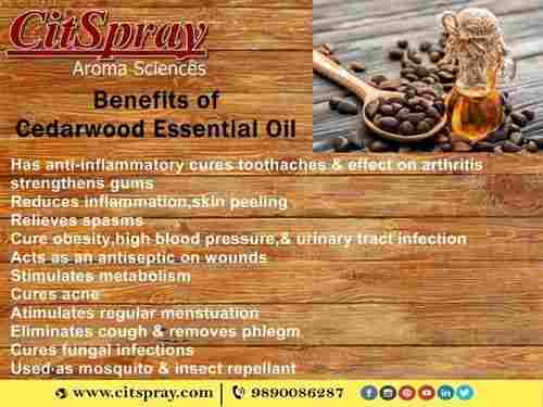 100% Organic Cedarwood Essential Oil