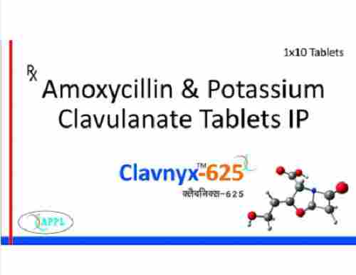 Amoxicillin Potassium Clavulanate Tablets, 1 X 10 Tablets Blister Pack