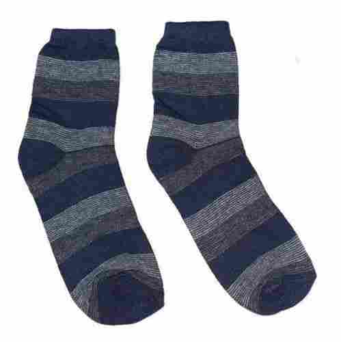 20 Inch Long Ankle Length Casual Striped Cotton Socks For Men