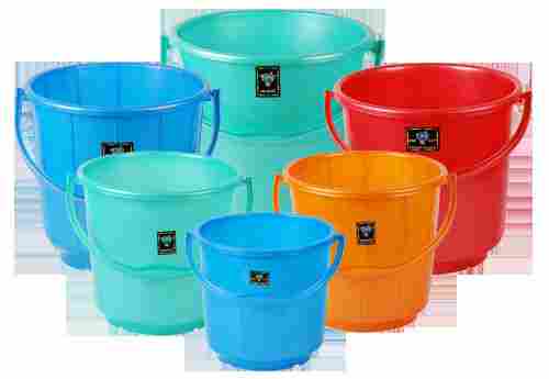 15-20 Litres Capacity Plastic Bucket For Bathroom Use