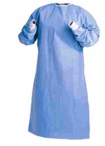 Free Size Disposable Plain Long Sleeves Non Woven Surgical Gown For Unisex