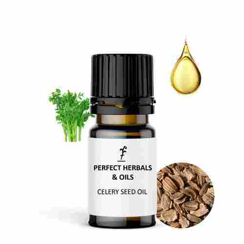 100% Pure and Natural Yellowish Brown Celery Seed Oil