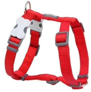 Red Adjustable And Washable Designer Soft Polyester Dog Harness