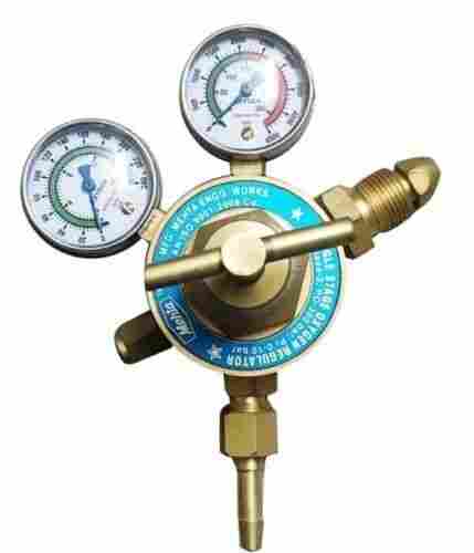 1 Kilogram Indisurtal Pressure Brass Double Gauge Oxygen Regulator