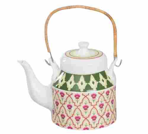 1000 Ml Scratch Resistance Round Printed Ceramic Teapot