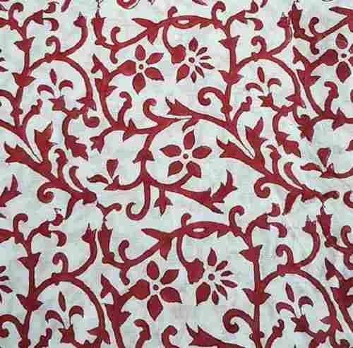 Light Wight And Skinny Friendly Woven Cotton Block Printed Fabric