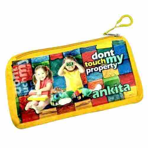 9x5 Inch Rectangular Polyester Printed Sublimation Stationery Bag