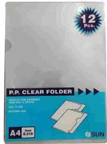 10.5 X 12. 5 Inch Rectangular PP File Folder For Office And School