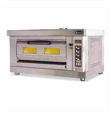 Stainless Steel Body Single Deck Baking Oven With Steam For Bakery