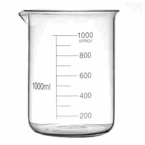 Breakage And Chemical Resistant Transparent Glass Beaker For Laboratory Use