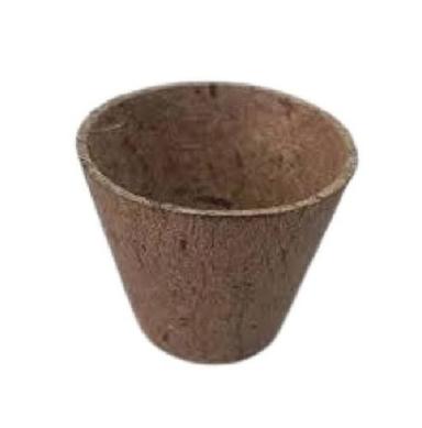 Eco-Friendly Dark Brown Coir Pot, Pack Of 10 Pieces Dimensions: 15Cm  Centimeter (Cm)