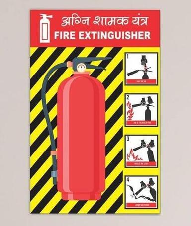 Finely Finished Fire Extinguisher Signage