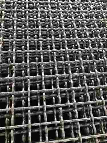 Square Hole Galvanized Surface Mild Steel Crimped Wire Mesh For Security Purposes