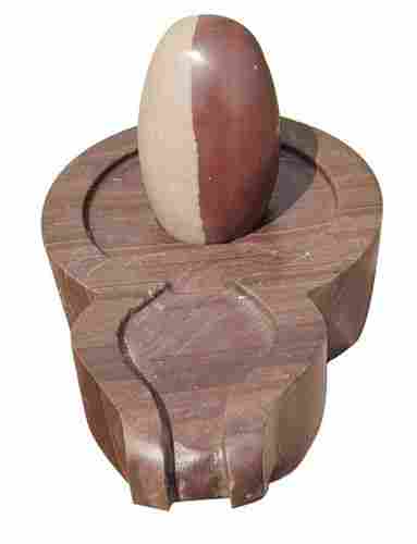 Washable Polished Handmade Stone Ardhnarishwar Narmada Shivling