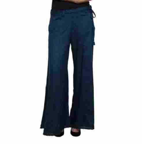 40 Inch Long Regular Fit Plain Rayon Divided Skirt For Women 