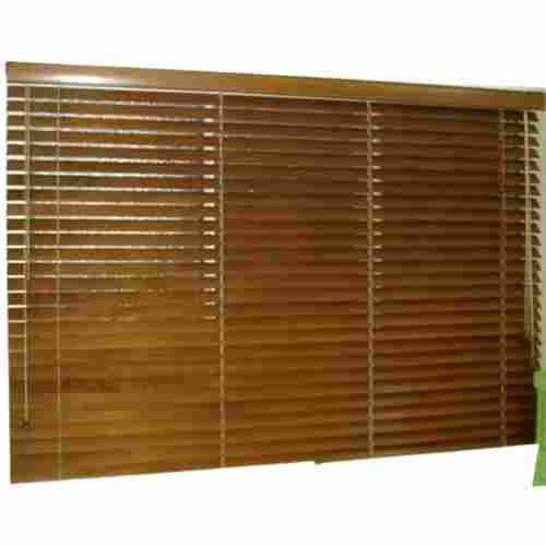 2 Mm Thick 6x4 Feet Waterproof Polished Plain Wooden Blind For Windows