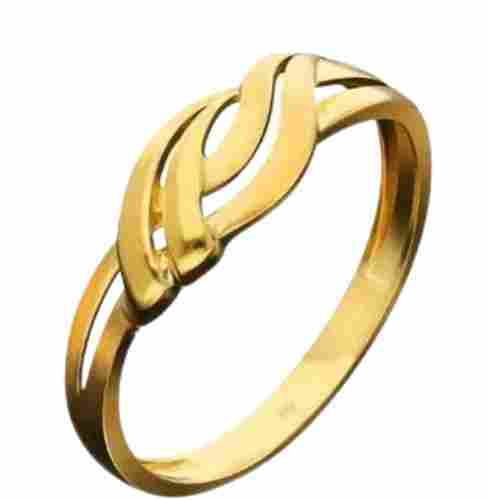 22k Purity 17 Mm Round Antique Real Gold Rings For Ladies 
