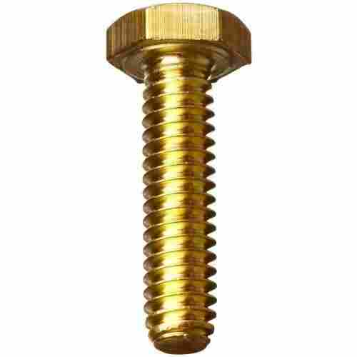 Round Shape Brass Threaded Bolt For Heavy Machine Use
