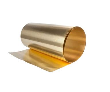 Golden 0.1 Mm Thickness Corrosion Resistant Plain Brass Foil