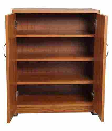 Decorative Brown Handcrafted Interior Four Shelves Wooden Cupboard