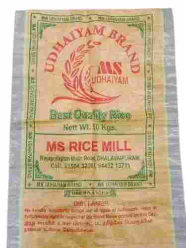 Lightweight Disposable Printed HDPE Rice Bag