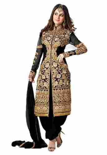 Party Wear Full Sleeve Cotton Silk Embroidered Designer Ladies Suit 