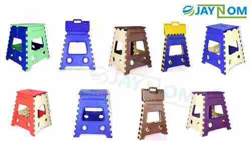 Portable and Durable Plastic Folding Stool
