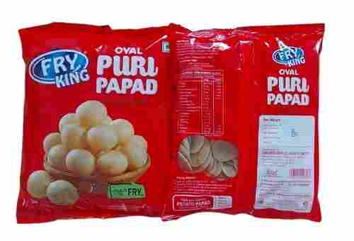 Oval Shape Fried Wheat And Salty Pani Puri Khakhra, 200 Grams Pack