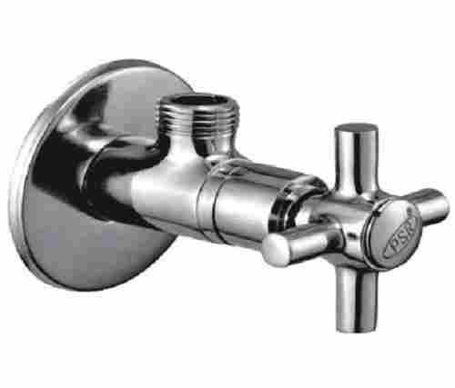 Stainless Steel Round Glossy Angle Cock For Wall Bathroom Fitting