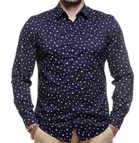 Full Sleeves Regular Fit Printed Cotton Casual Wear Shirt For Mens 
