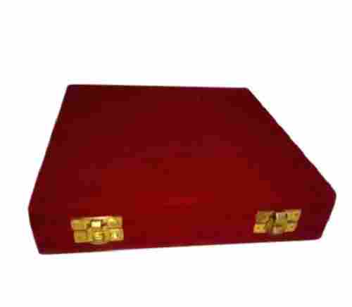 Plain Red Color Velvet Jewelry Boxes