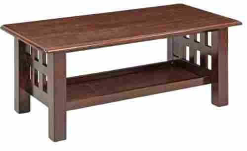 Rectangular Handmade Polished Machine Cutting Wooden Table