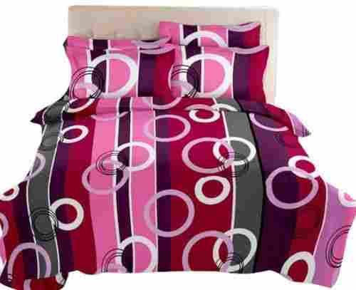 Washable Printed Glace 100%Cotton Bed Sheet With Pillowcase