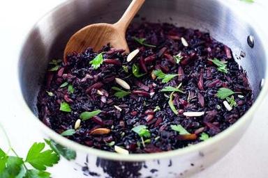 Silver High In Protein And Gluten Free Black Rice For Cooking