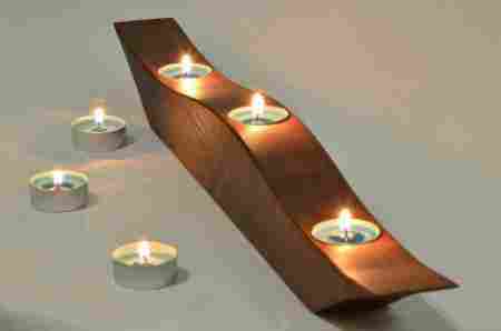Wooden Candle Holder for Indoor Home Decor