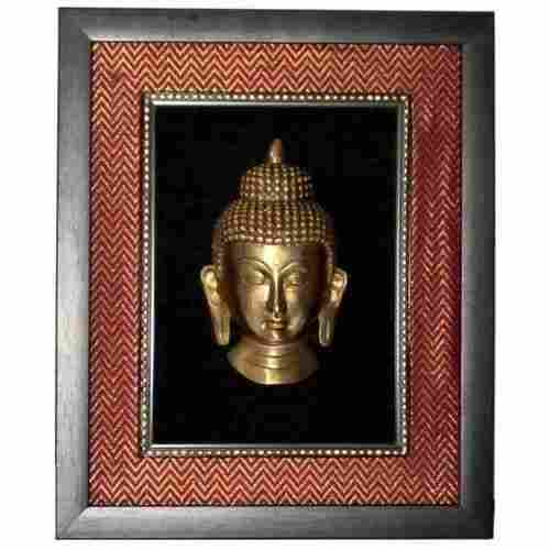 Golden Brass Wall Mounted Buddha Frame For Decoration