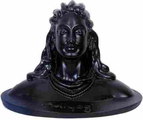 Hindu Black Marble Adiyogi Shiva Statue For Temple