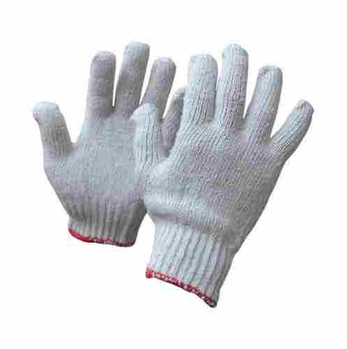 Comfortable Fit Washable Reusable Plain Cotton Full Finger Hand Knitted Gloves